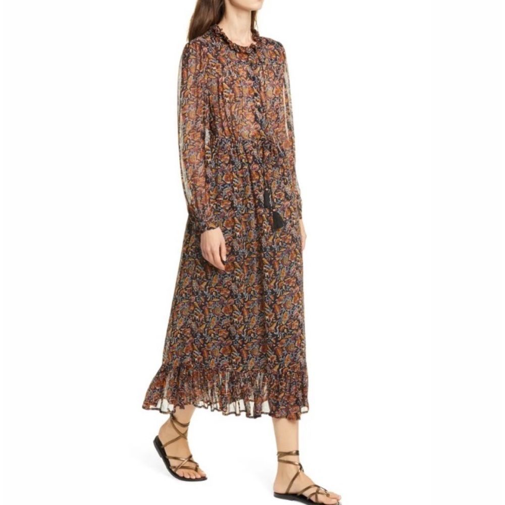 Sea New York Nicolette GERARDTEST Long Sleeve Midi Dress - Size 2